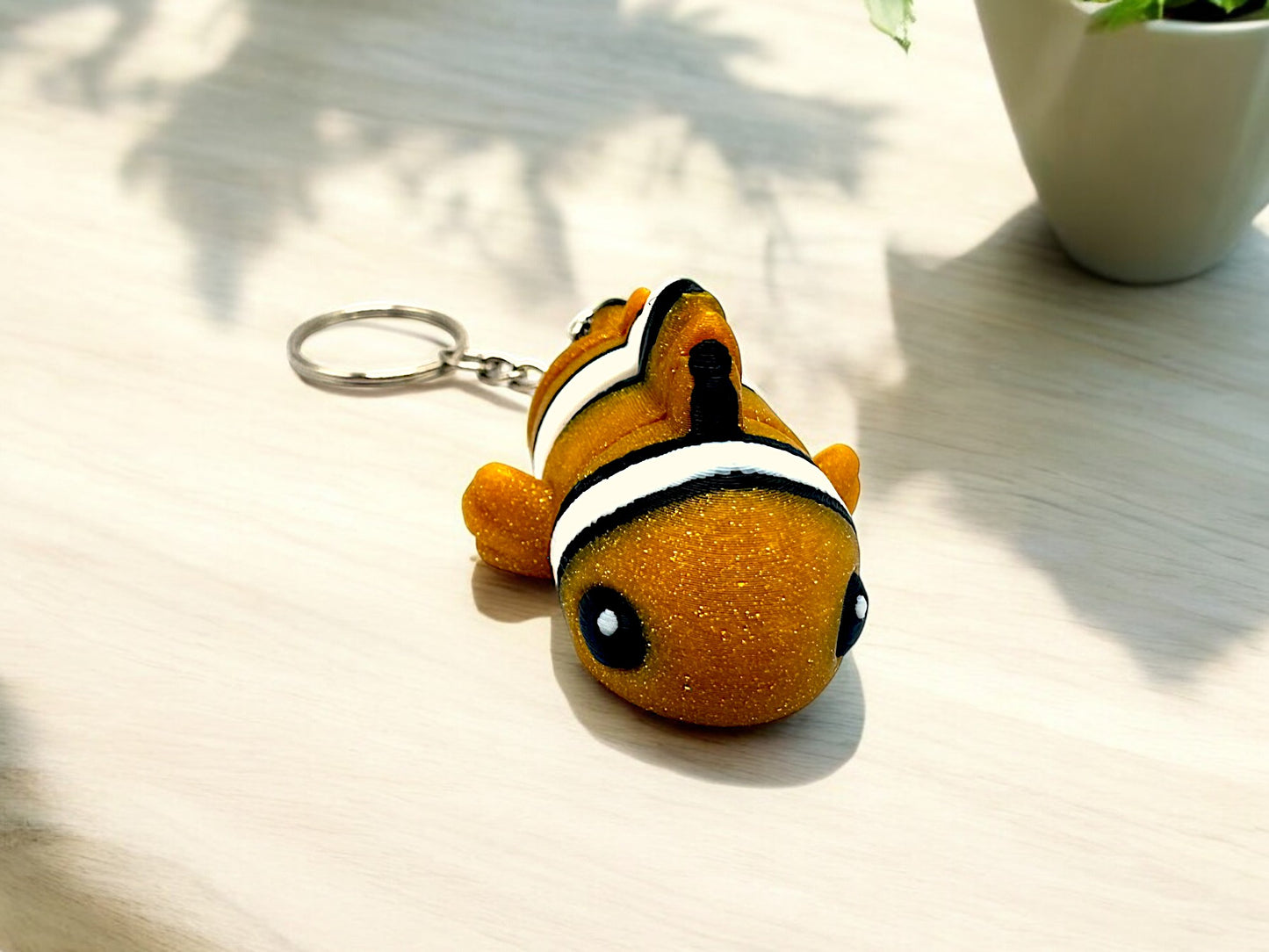 Galactic Goldfish Keychain