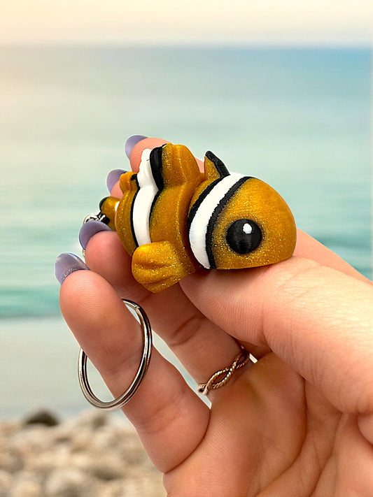 Galactic Goldfish Keychain