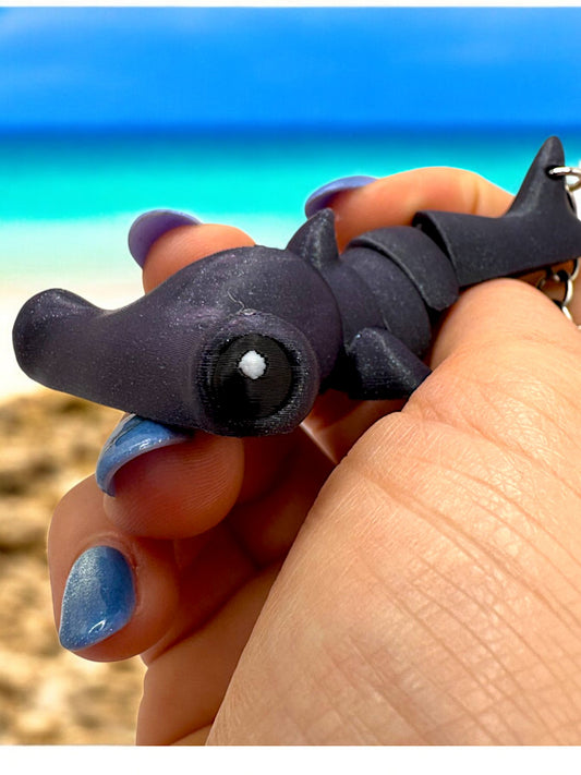 Galactic Shark Keychain